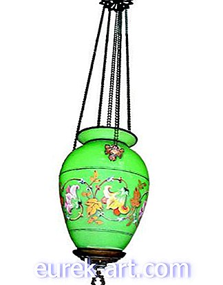 antiek en verzamelobjecten - Groene hangende lantaarn: wat is het?  Wat is het waard?