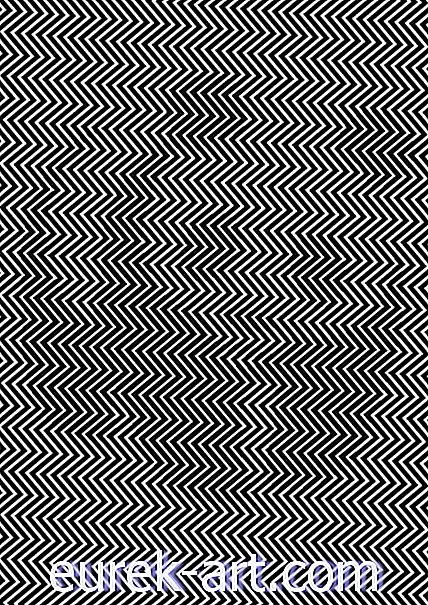 Ar šioje „Zig Zag“ optinėje iliuzijoje galite rasti paslėptą pandą?
