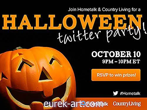 Napoveduje, da se na Halloween Twitter zabava Hometalk in Country Living