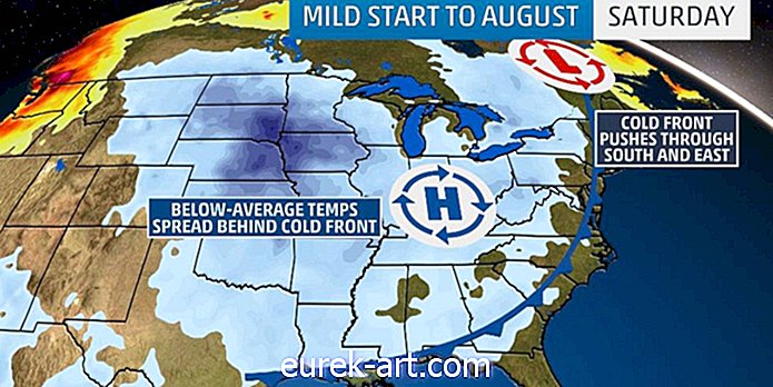 Zerbrich deine Jacken - August wird für einen Großteil der USA kalt