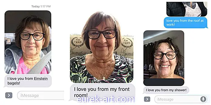 Denna mormor skickar sin barnbarn en selfie varje dag av den sötaste anledningen