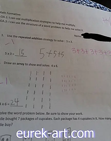 O problema de matemática deste estudante foi marcado errado - mesmo que a resposta estivesse certa