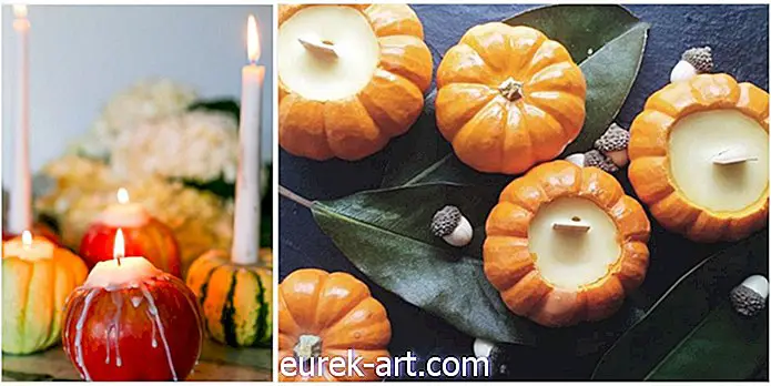 Ihr Herbst Tablescape benötigt diese entzückenden DIY Kürbiskerzen