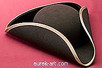 iparművészet - Hogyan készítsünk három sarokú fekete kalapot az építőipari papírból?