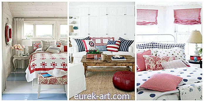 dekorere ideer - 20 allamerikanske røde, hvide og blå dekorationsideer