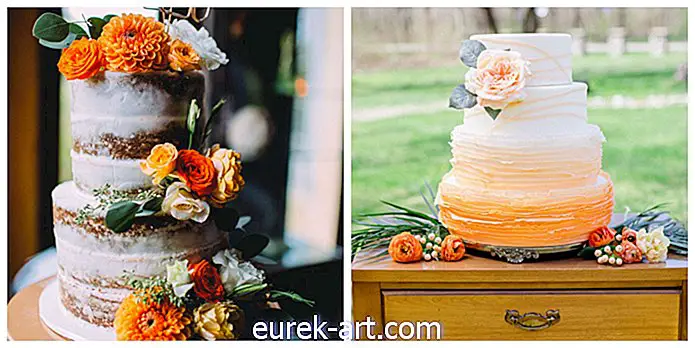 12 jesenskih poročnih tort za nevesto, ki ljubi jesenske barve