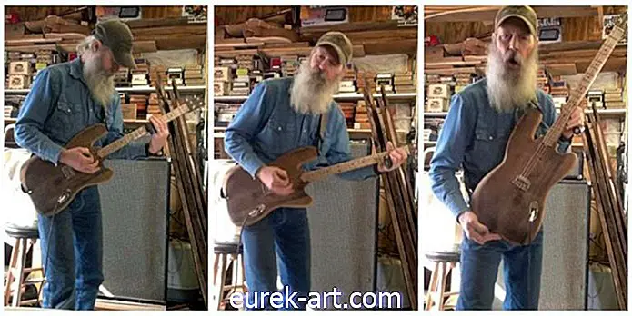 Musíte počuť tohto muža, ktorý hrá na gitaru vyrobenú z regenerovaného stodoly