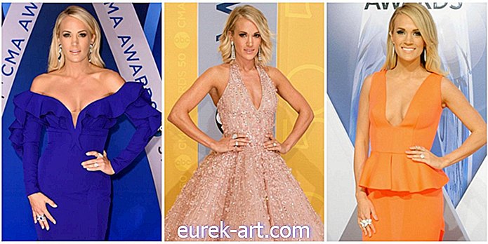 Uma retrospectiva dos 10 anos de roupas de Carrie Underwood no tapete vermelho da CMA
