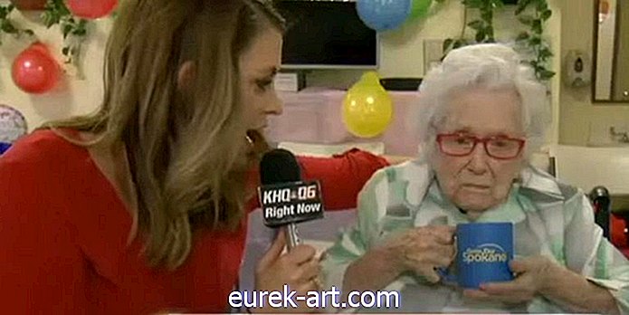 underholdning - Alle denne 110 år gamle kvinnen som ønsker bursdagen sin er en lur