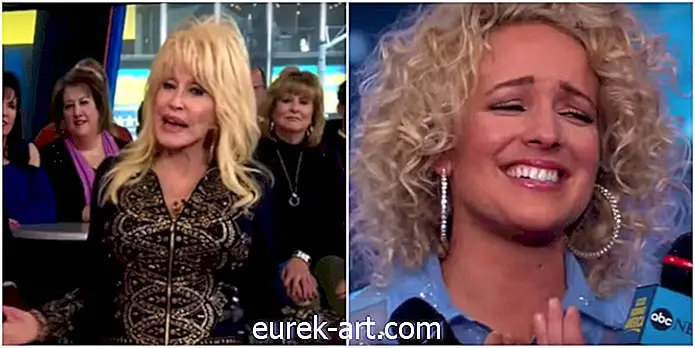Посмотрите кулачку певицы Dolly Parton Surprise Country On Good Morning America