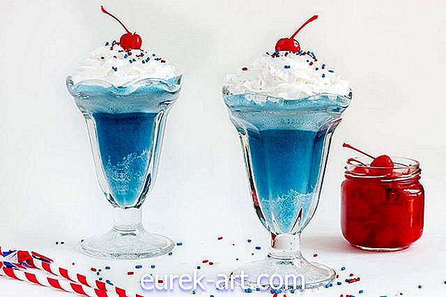 comida y bebida - Cómo hacer un flotador de helado patriótico