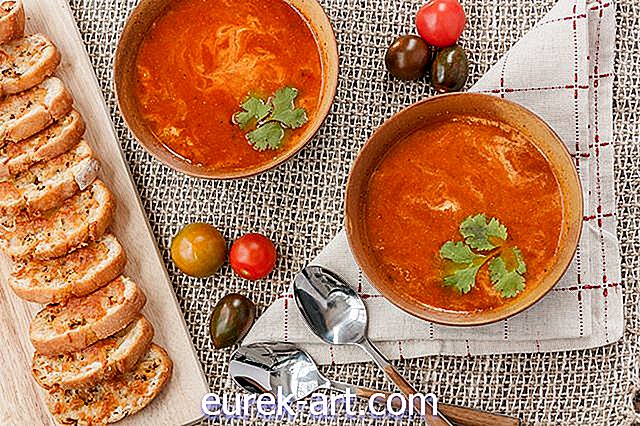 Receita de sopa de tomate indiano