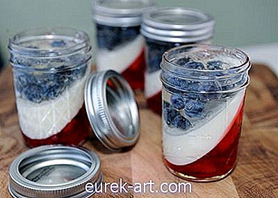 cibo bevanda - Parfait patriottici rossi, bianchi e blu