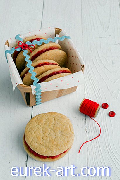 đồ uống thực phẩm - Bánh quy-và-Jam-Cookies