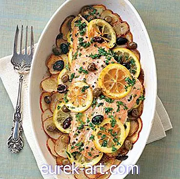 hrana i piće - Divlja losos i krumpir kaša s citrusno-biljnom vinegretom