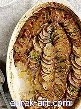 Pór a bramborový gratin