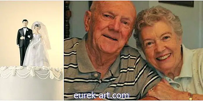 Dette par har spist deres originale bryllupskage de sidste 61 år