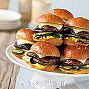 ételek és italok - Mini Portobello hamburgerek