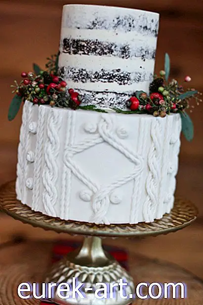 Kabelstrikkede kaker er den koseligste bryllupstrenden denne vinteren