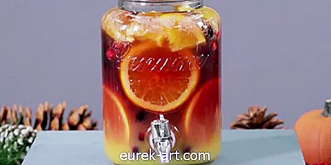 eten en drinken - Hoe gekruide cranberry ombre-punch te maken