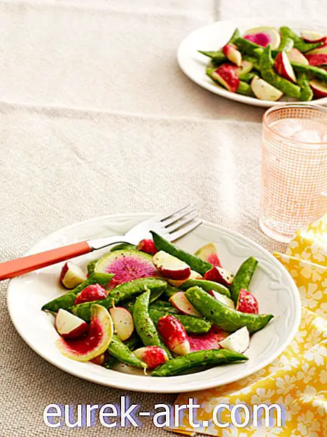 食べ物＆飲み物 - シュガースナップエンドウ豆と大根のサラダ