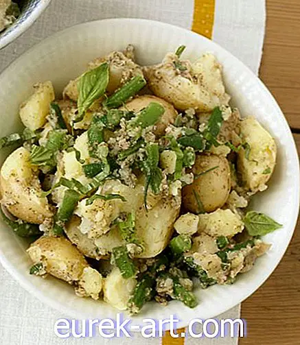Mediterrane Aardappelsalade Met Haricots Verts