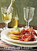 đồ uống thực phẩm - Tôm Fra Diavolo với Polenta