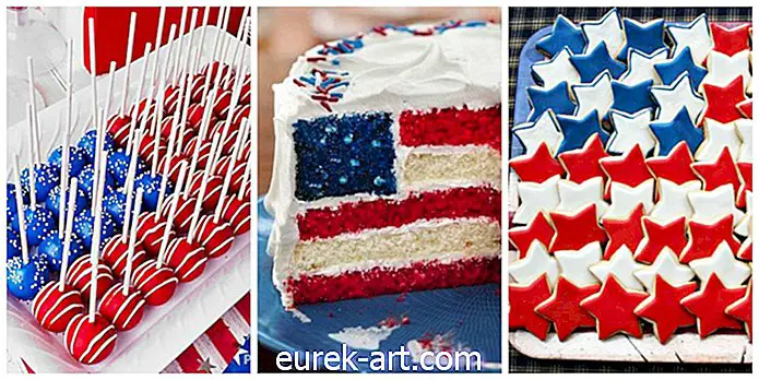 15 อาหารที่เน้นธงชาติอเมริกันคือความต้องการของปาร์ตี้ในเดือนกรกฎาคมที่สี่ของคุณ