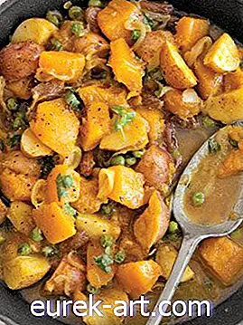 Zucca e piselli al curry