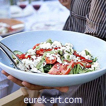 đồ uống thực phẩm - Salad cà chua-dưa chuột với Feta