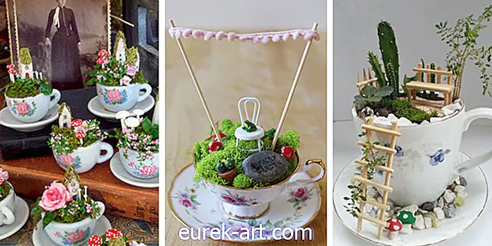 prace ogrodowe - Teeny-Tiny Teacup Fairy Gardens są trendy i mamy obsesję