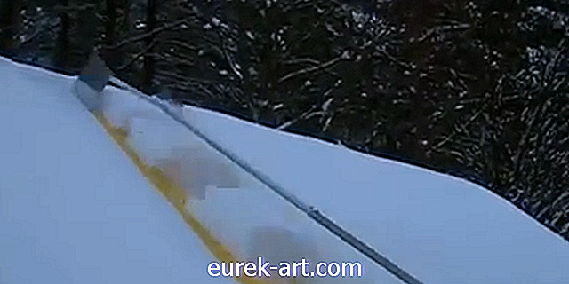 Цей чудовий інструмент для видалення снігу з даху неймовірно задовольняє