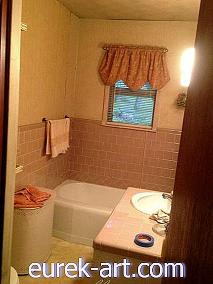 Før og efter: Et dateret badeværelse forvandles til et skarpt og rent rum