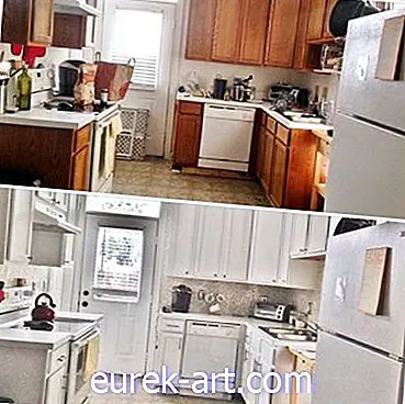 Antes y después: un cambio de imagen de cocina de $ 387