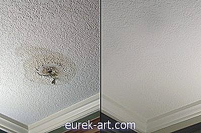 maison - Comment patcher un trou dans un plafond texturé