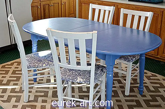 Hvordan male et billig kjøkkenbord for å se helt nytt ut