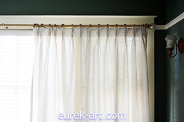 casa - Converta cortinas baratas do alvo em cortinas do plissado da pitada