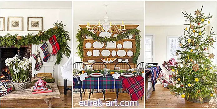 Esta casa de Connecticut está "loca por la tela escocesa" en Navidad