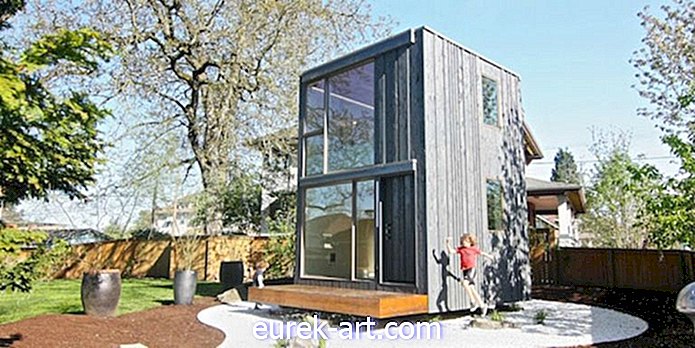 La caratteristica brillante di questa piccola casa consente di assorbire quanta più luce solare possibile