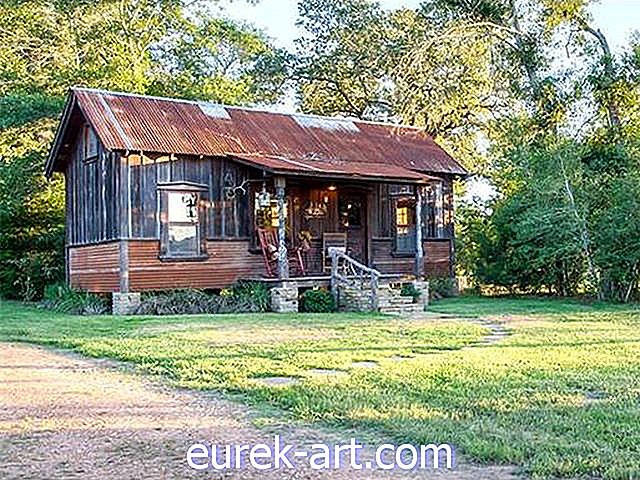 House Crush: Tour This Salvage Chic Tiny Lake House in Texas