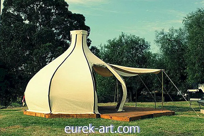 rejse - Vil du grøfte dit gamle telt til denne unikke bambus "Glamper"?